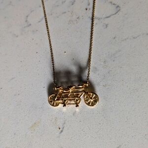 kate spade Gold Tandem Bicycle Necklace